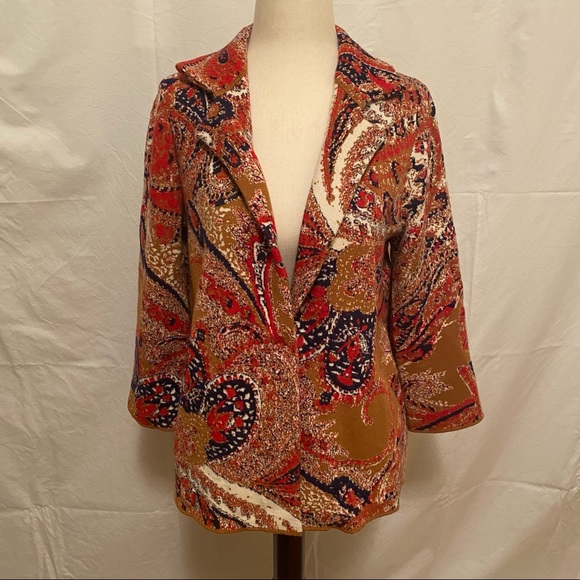 Moth Sweaters - Moth by Anthropologie Patterned Sweater Cardigan